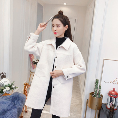 Ежедневно дамско палто с копчета в бял,бежов и розов цвят