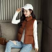 Vesta moderna dama - model scurt cu guler rotund in mai multe culori