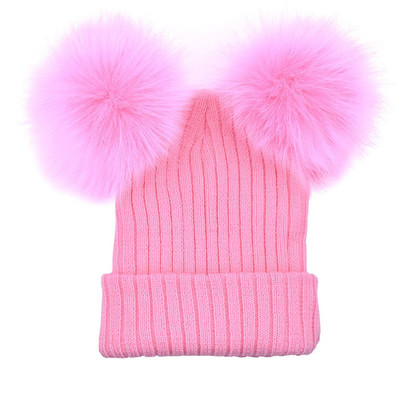 Palarie de dama moderna cu puf in mai multe culori