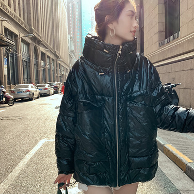 Χειμερινό γυναικείο μπουφάν - φαρδύ μοτίβο σε διάφορα χρώματα