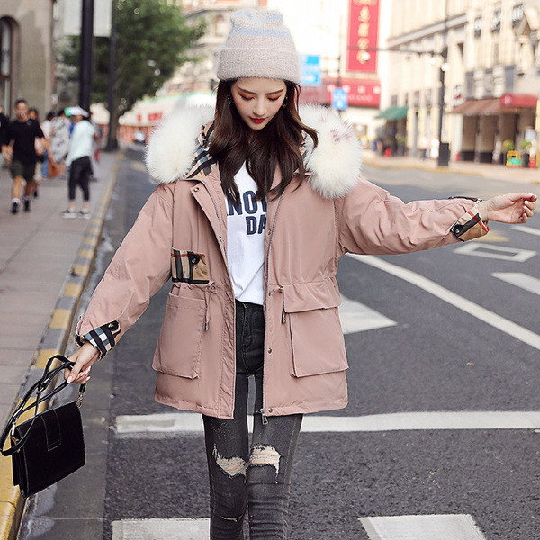 Jachetă de iarnă de damă HIT Current cu puf pe glugă în mai multe culori