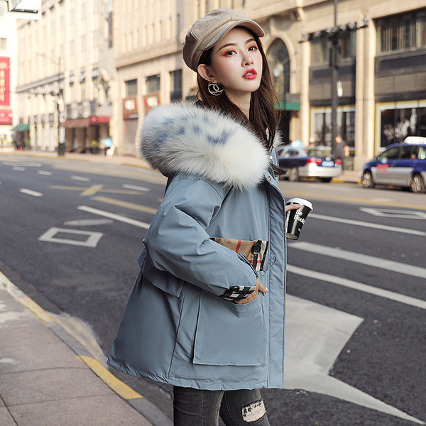 Jachetă de iarnă de damă HIT Current cu puf pe glugă în mai multe culori