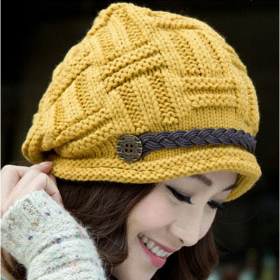 Női téli kötött sapka hat színben