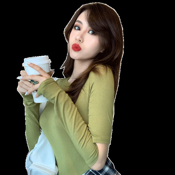 Bluză casual de damă cu decolteu oval și decupaje