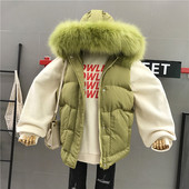 Hétköznapi női mellény kapucnival és pehellyel, három színben