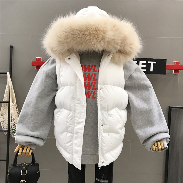 Hétköznapi női mellény kapucnival és pehellyel, három színben