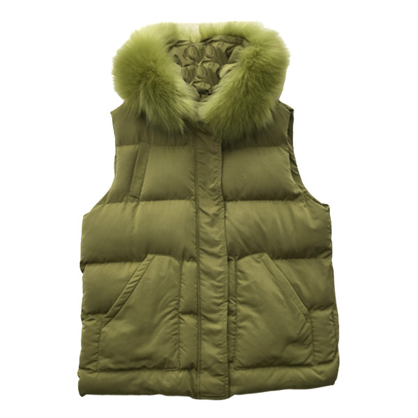 Hétköznapi női mellény kapucnival és pehellyel, három színben