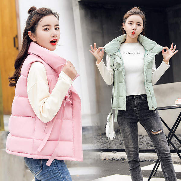 Alkalmi női mellény spitz nyakkivágással, többféle színben