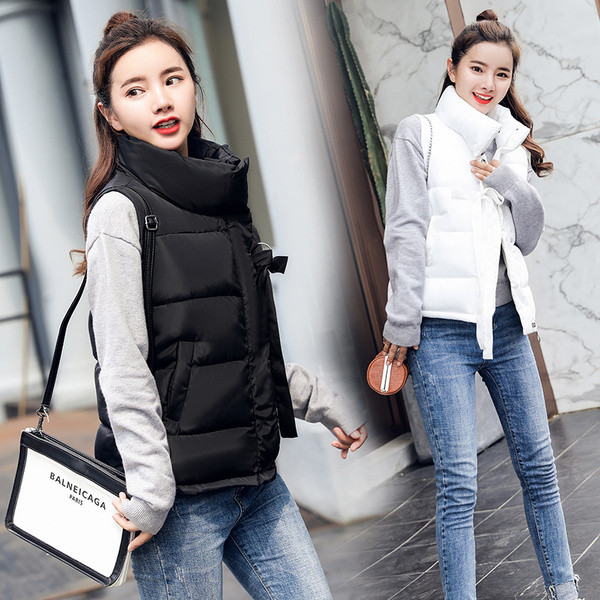 Alkalmi női mellény spitz nyakkivágással, többféle színben