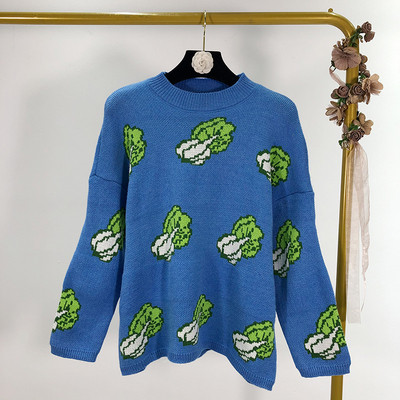 Pulover de dama cu aplicatie in trei culori