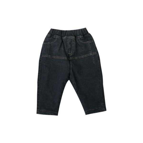 Νέο μοντέλο παιδικά τζιν με τσέπες για αγόρια σε μαύρο χρώμα