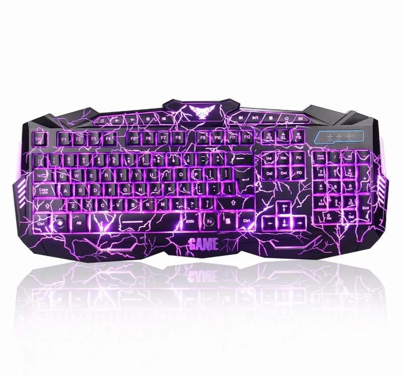 Σετ πληκτρολογίου και ποντικιού παιχνιδιών με οπίσθιο φωτισμό LED