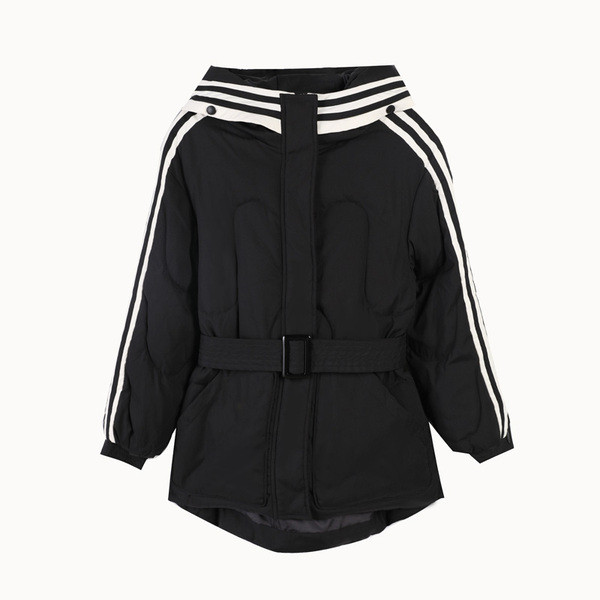 Női alkalmi téli kabát derekán övvel több színben