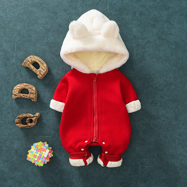 Βρεφική ολόσωμη φόρμα με φερμουάρ σε διάφορα χρώματα