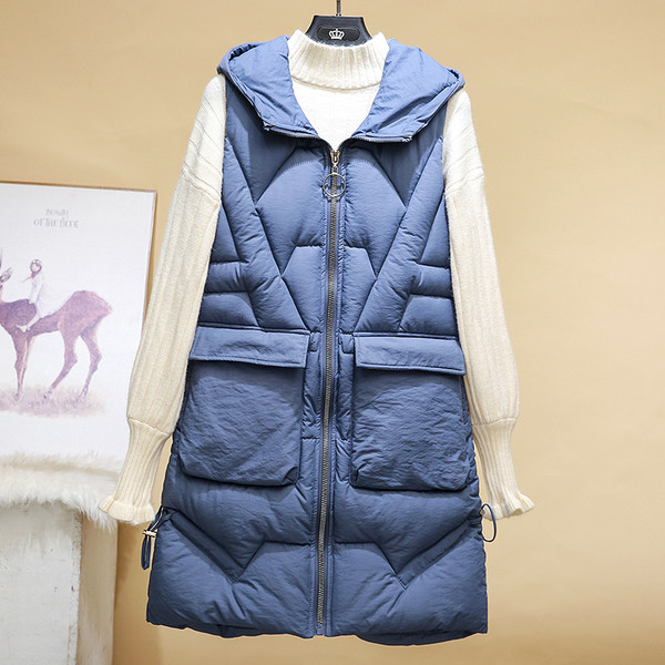 Női alkalmi mellény zsebekkel és cipzárral több színben