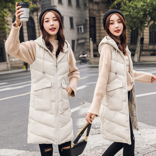 Γυναικείο casual μακρύ μοντέλο γιλέκο με τσέπες σε διάφορα χρώματα