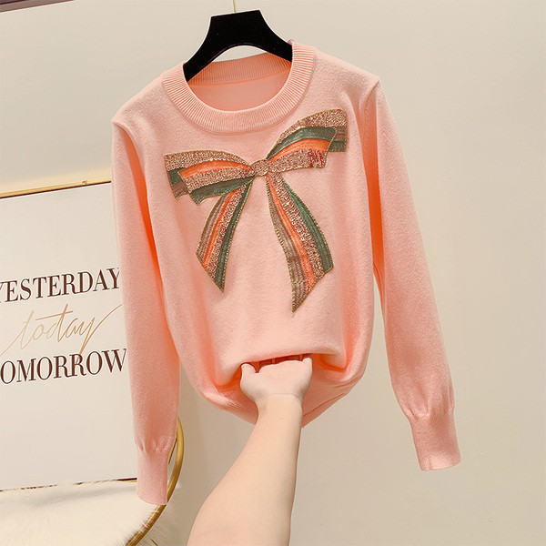 Pulover de dama model NOU cu paiete in mai multe culori