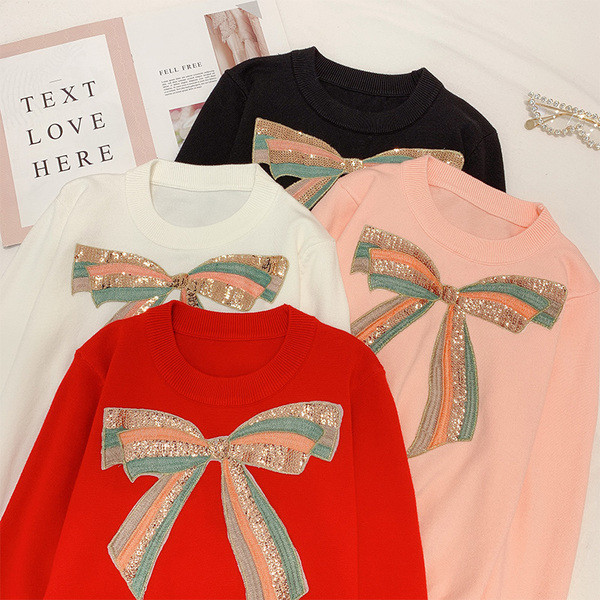 Pulover de dama model NOU cu paiete in mai multe culori