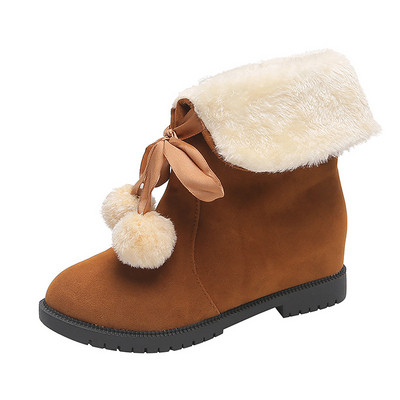 Μοντέρνες γυναικείες μπότες με μαλακή επένδυση και κορδόνια σε κόκκινο, μαύρο και καφέ χρώμα