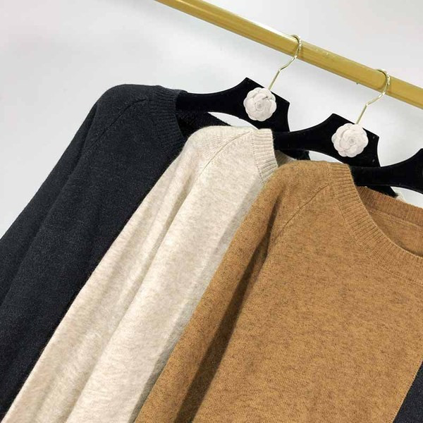 Pulover lat de zi cu zi cu buzunar în trei culori