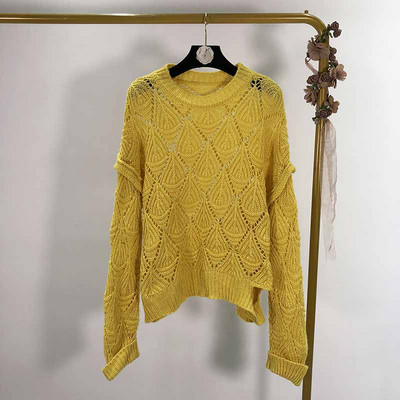 Divatos pulóver vékony kötésből, két színben