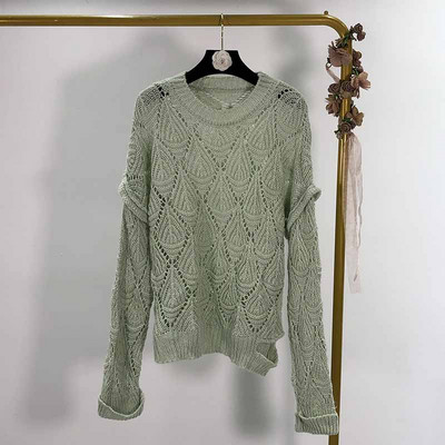 Divatos pulóver vékony kötésből, két színben