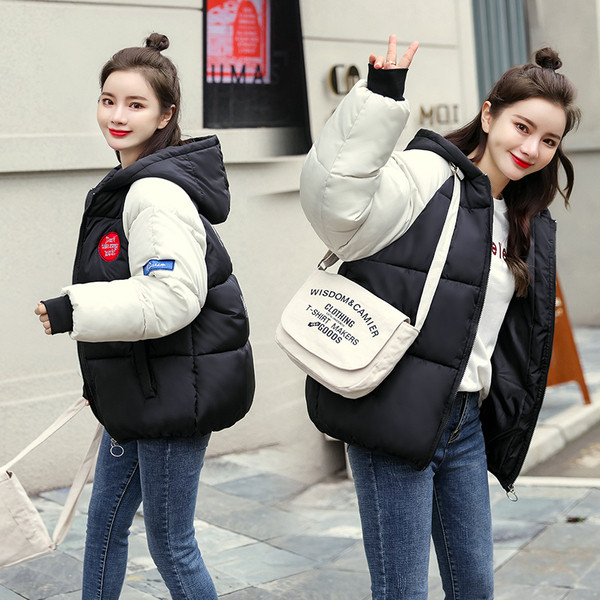 Geaca de iarna dama sport-casual cu gluga in mai multe culori