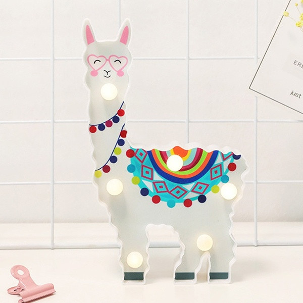 Декоративна LED лампа във формата на лама 