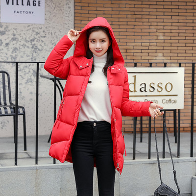 Γυναικείο χειμωνιάτικο μπουφάν με κουκούλα και τσέπες σε διάφορα χρώματα