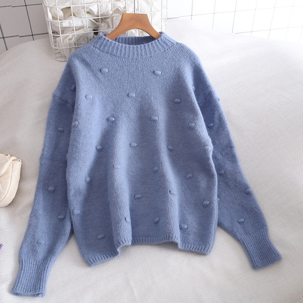 Pulover de dama modern cu decolteu oval in diferite culori