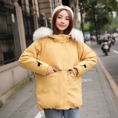 ÚJ Női téli kabát pehely- és zsebbel, többféle színben