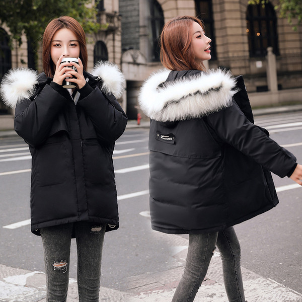 ÚJ Női téli kabát pehely- és zsebbel, többféle színben