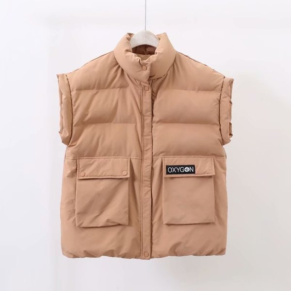 Casual γυναικείο γιλέκο με κουμπιά και τσέπες σε τρία χρώματα