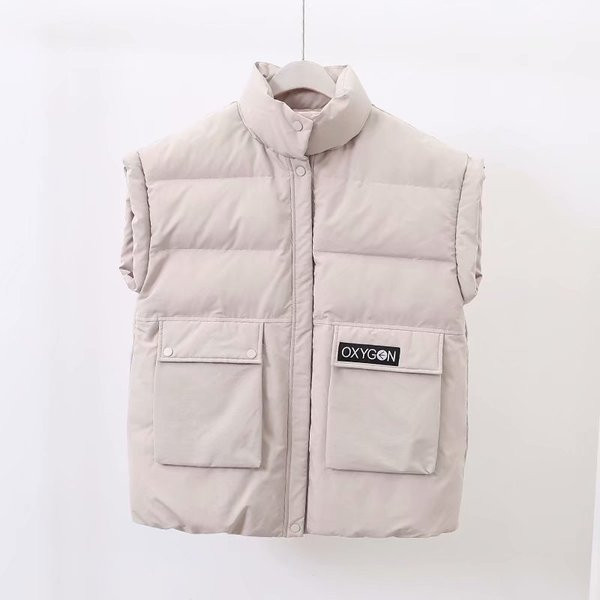 Casual γυναικείο γιλέκο με κουμπιά και τσέπες σε τρία χρώματα