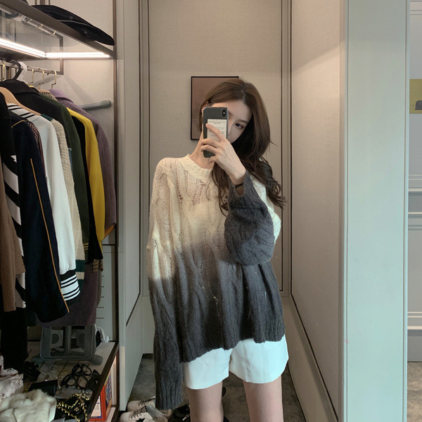 Γυναικείο φαρδύ πουλόβερ σε λαμπερά χρώματα