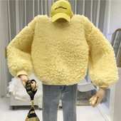 Pulover de puf de damă în patru culori