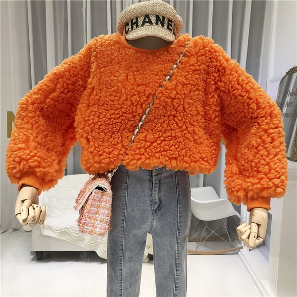 Pulover de puf de damă în patru culori