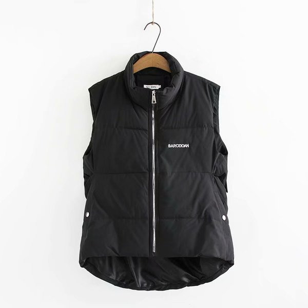 Casual γυναικείο γιλέκο με φερμουάρ και ψηλό γιακά σε κίτρινο, μπλε και μαύρο χρώμα