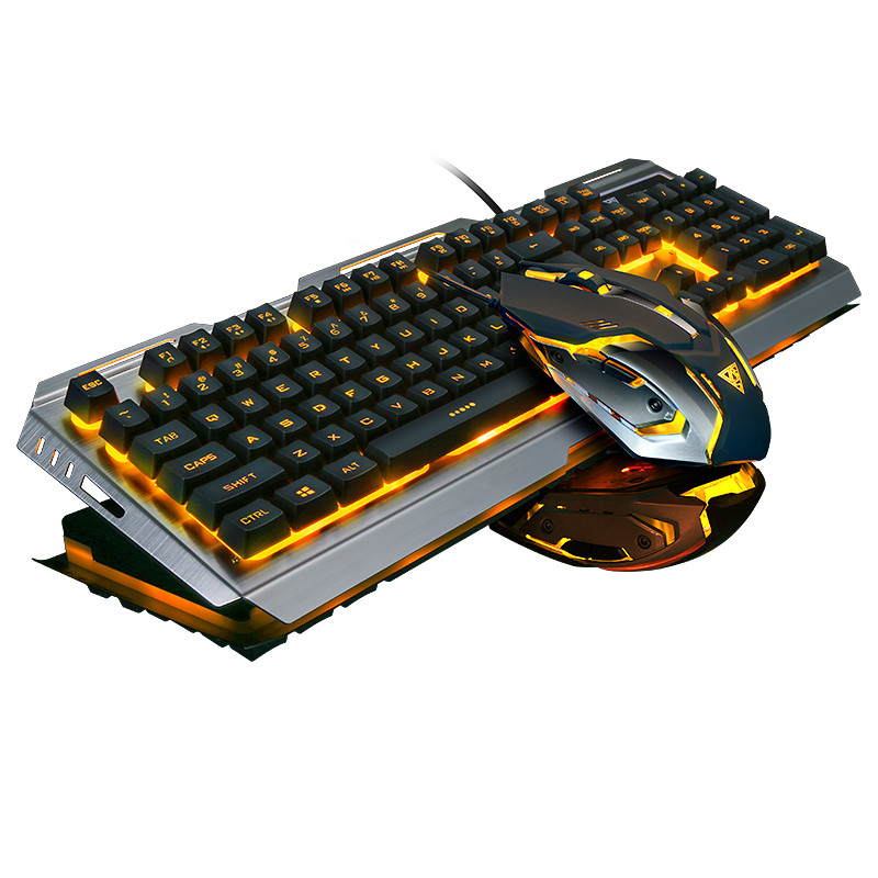 Водоусточива геймърска клавиатура с разноцветни подсветки