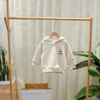 Új modell gyerek pulóver kapucnival és több színben hímzéssel