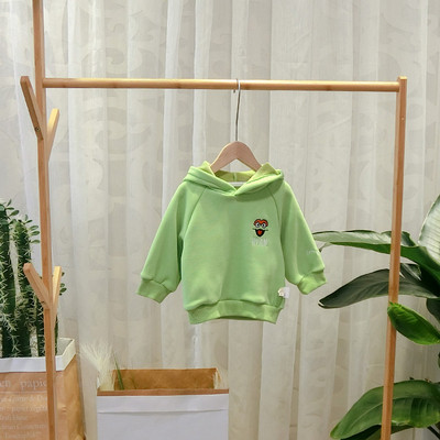 Új modell gyerek pulóver kapucnival és több színben hímzéssel