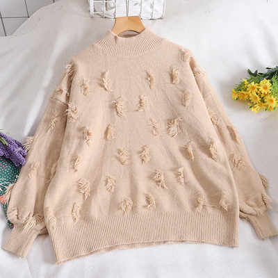 Pulover de dama in mai multe culori cu guler inalt