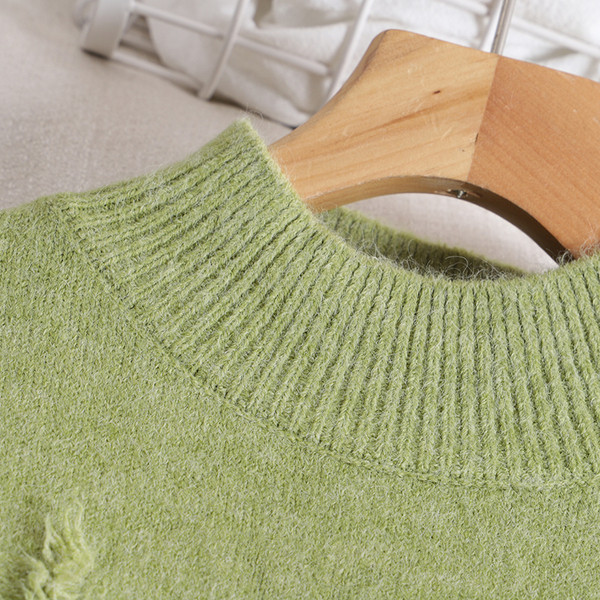 Pulover de dama in mai multe culori cu guler inalt