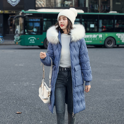 Χειμερινό γυναικείο μπουφάν μακρύ σχέδιο με τσέπες σε διάφορα χρώματα