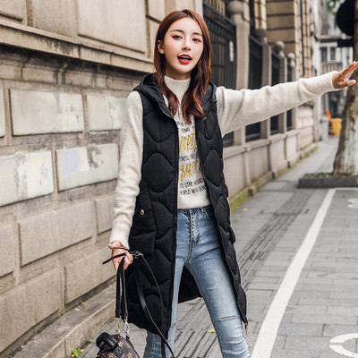 Γυναικείο casual γιλέκο με τσέπες και κουκούλα σε διάφορα χρώματα