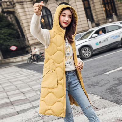 Γυναικείο casual γιλέκο με τσέπες και κουκούλα σε διάφορα χρώματα