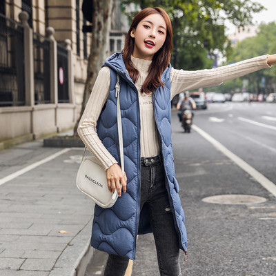 Γυναικείο casual γιλέκο με τσέπες και κουκούλα σε διάφορα χρώματα