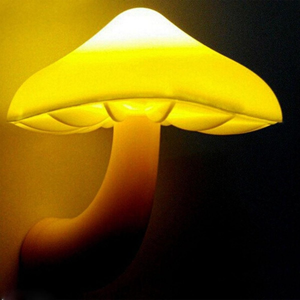 Energy saving LED night lamp in the shape of a sponge