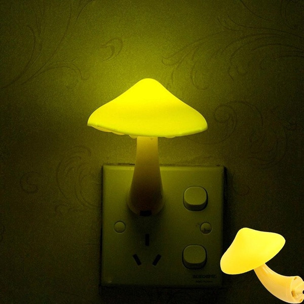 Енергоспестяваща нощна LED лампа във формата на гъба