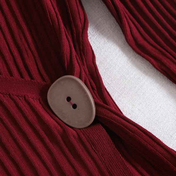 Casual γυναικείο πουλόβερ με κουμπί και μακρύ μανίκι σε τρία χρώματα